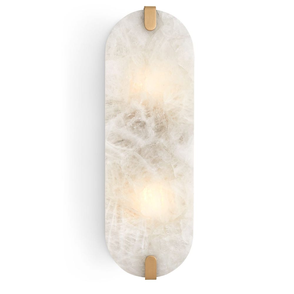 Lustrous, 2 Lt Sconce - Crystal