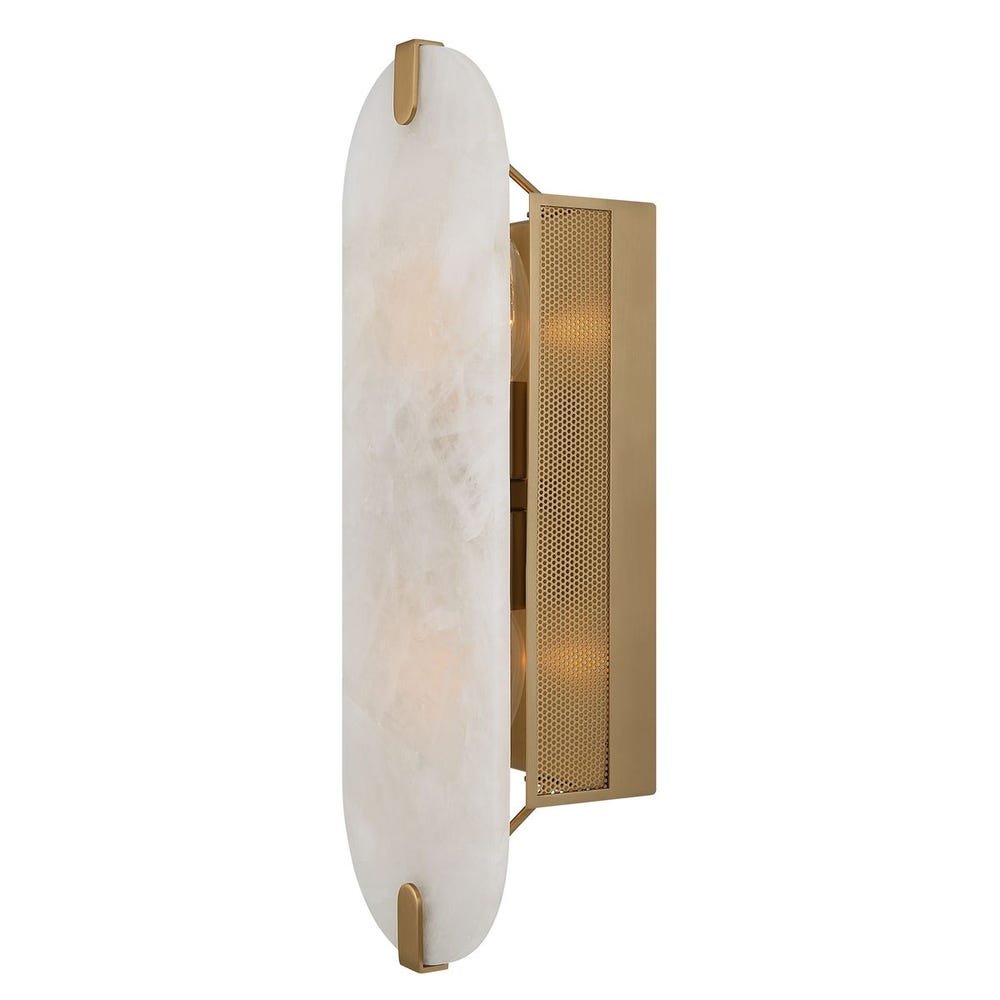 Lustrous, 2 Lt Sconce - Crystal