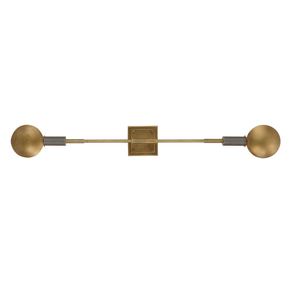 Polar, 2 Lt Sconce - Light Antique Brass