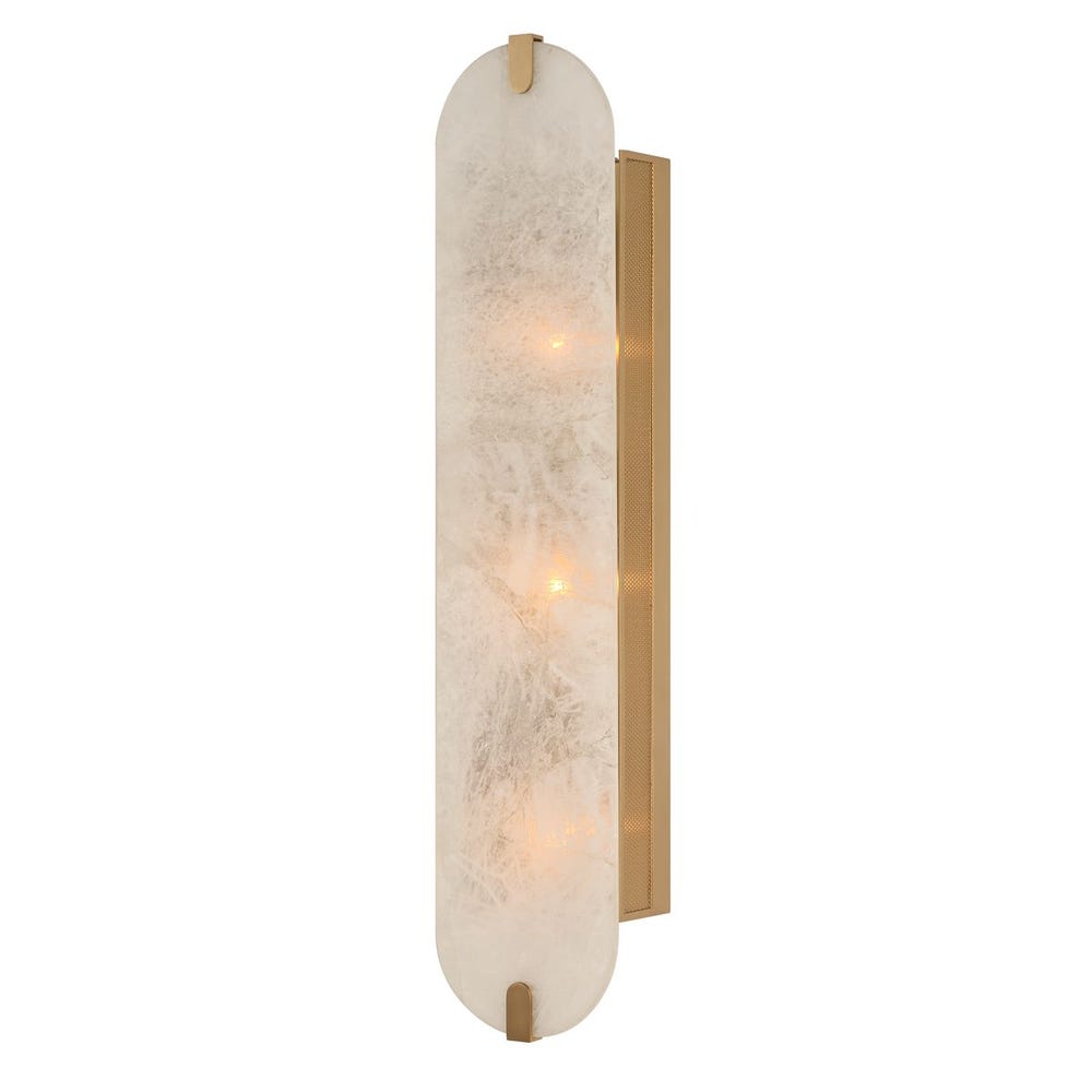 Lustrous, 3 Lt Sconce - Crystal