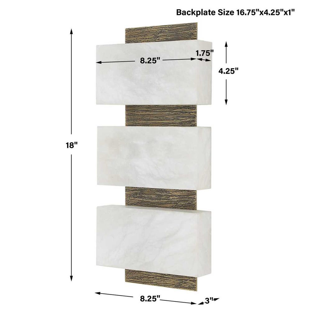 Triple Stack, 3 Lt LED Sconce