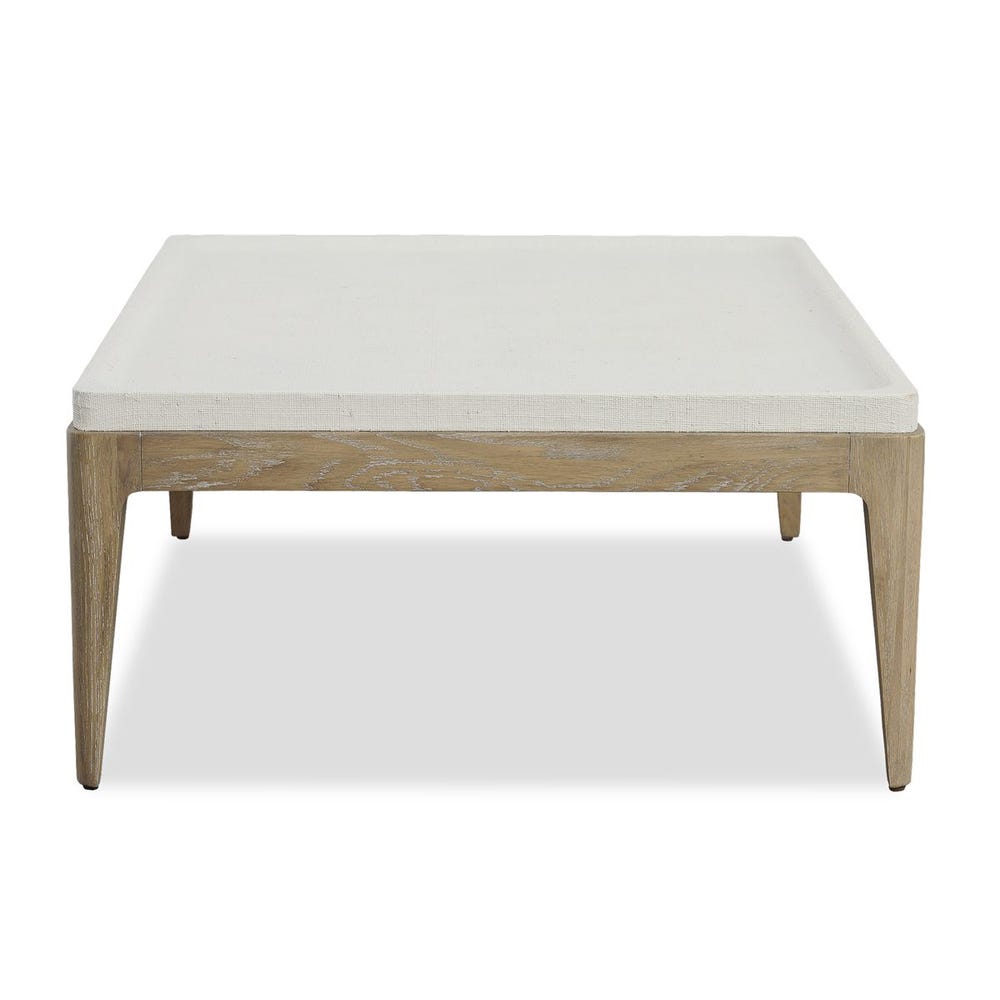 White Linen Coffee Table