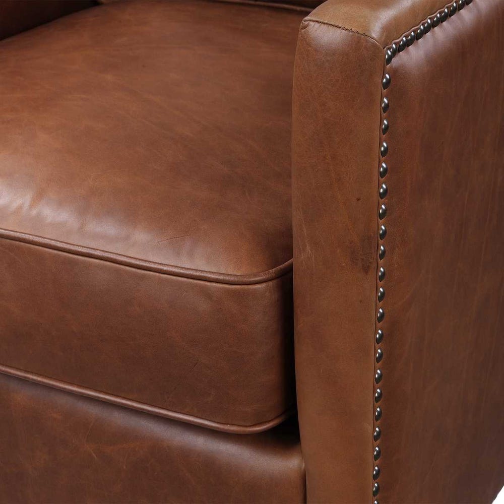 Roosevelt Swivel Chair - Cognac
