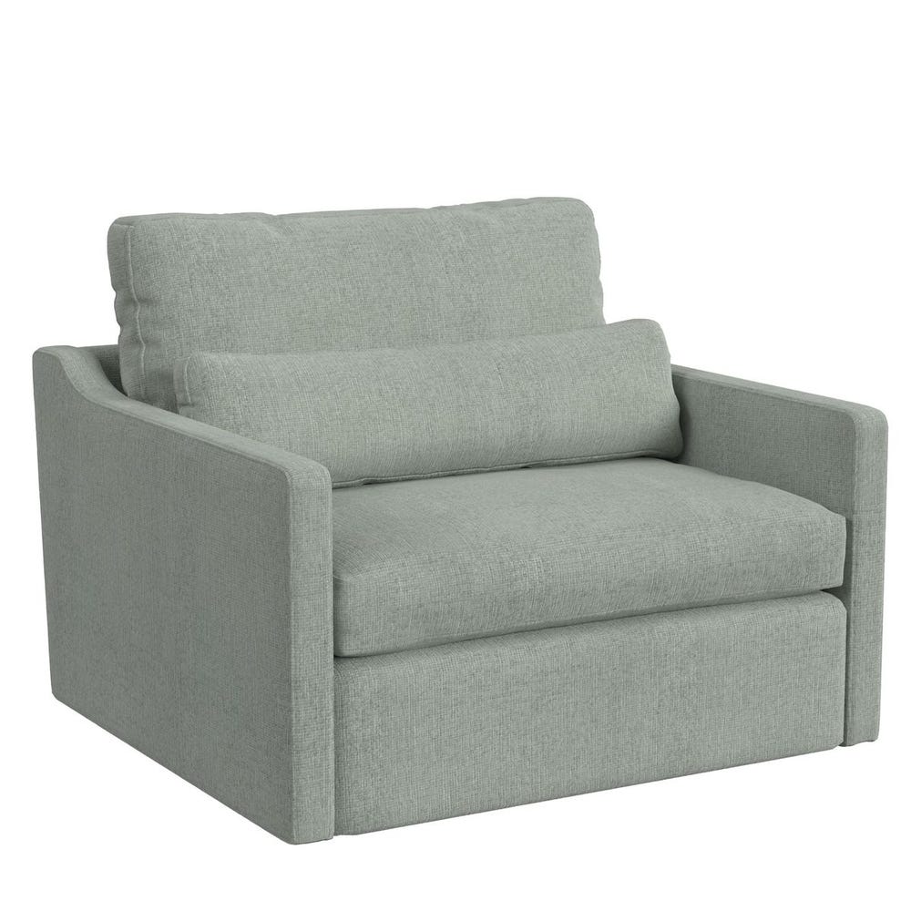 Slope Swivel Chair-and-a-Half - Criss Cross Sea Salt
