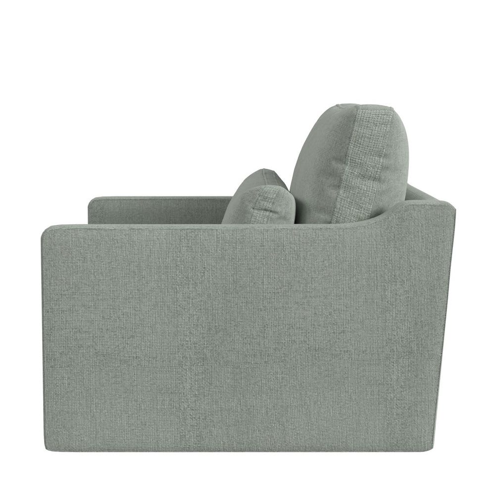 Slope Swivel Chair-and-a-Half - Criss Cross Sea Salt