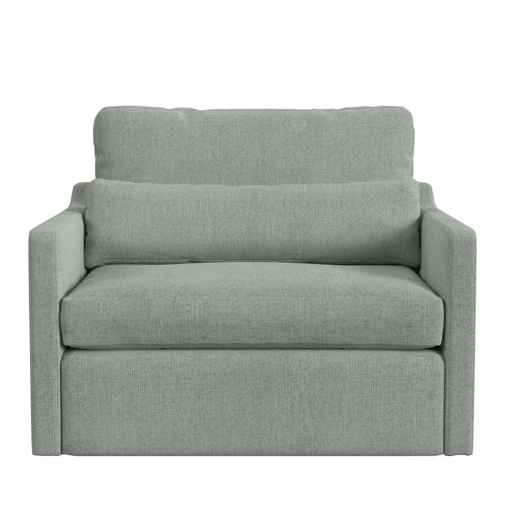 Slope Swivel Chair-and-a-Half - Criss Cross Sea Salt
