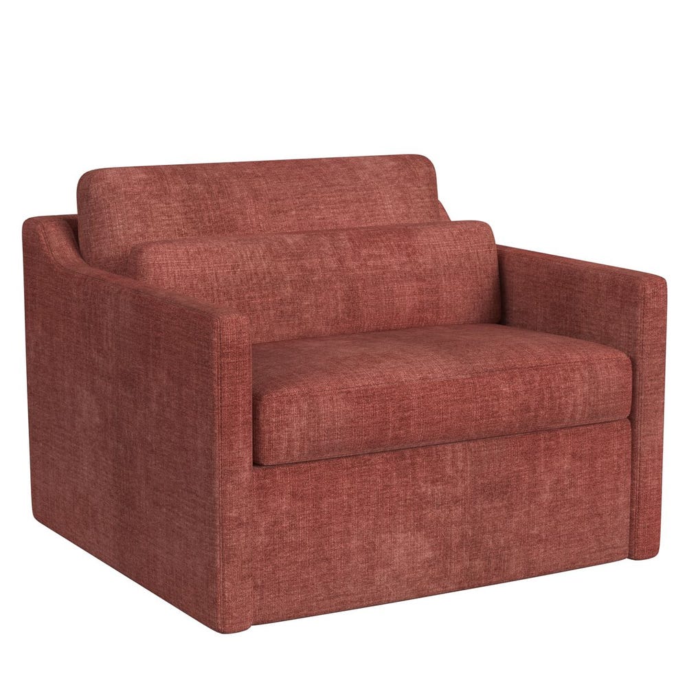 Slope Swivel Chair-and-a-Half - Vintage Tea Rose