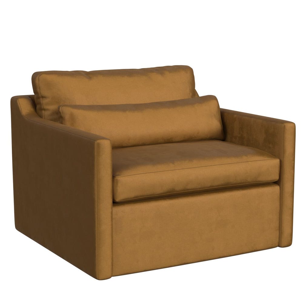 Slope Swivel Chair-and-a-Half - Bliss Bronze