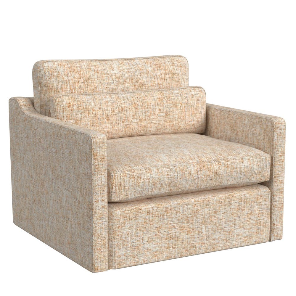 Slope Swivel Chair-and-a-Half - Thatched Butterscotch