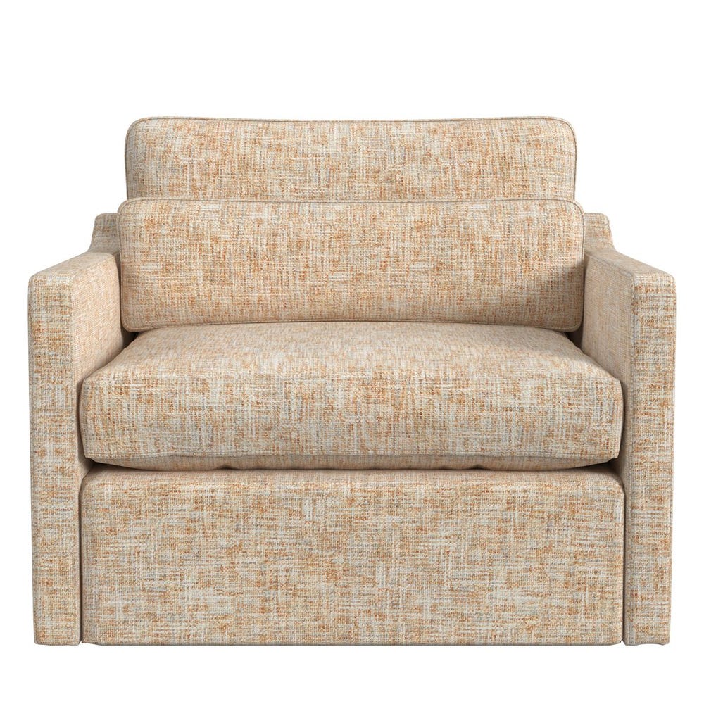 Slope Swivel Chair-and-a-Half - Thatched Butterscotch