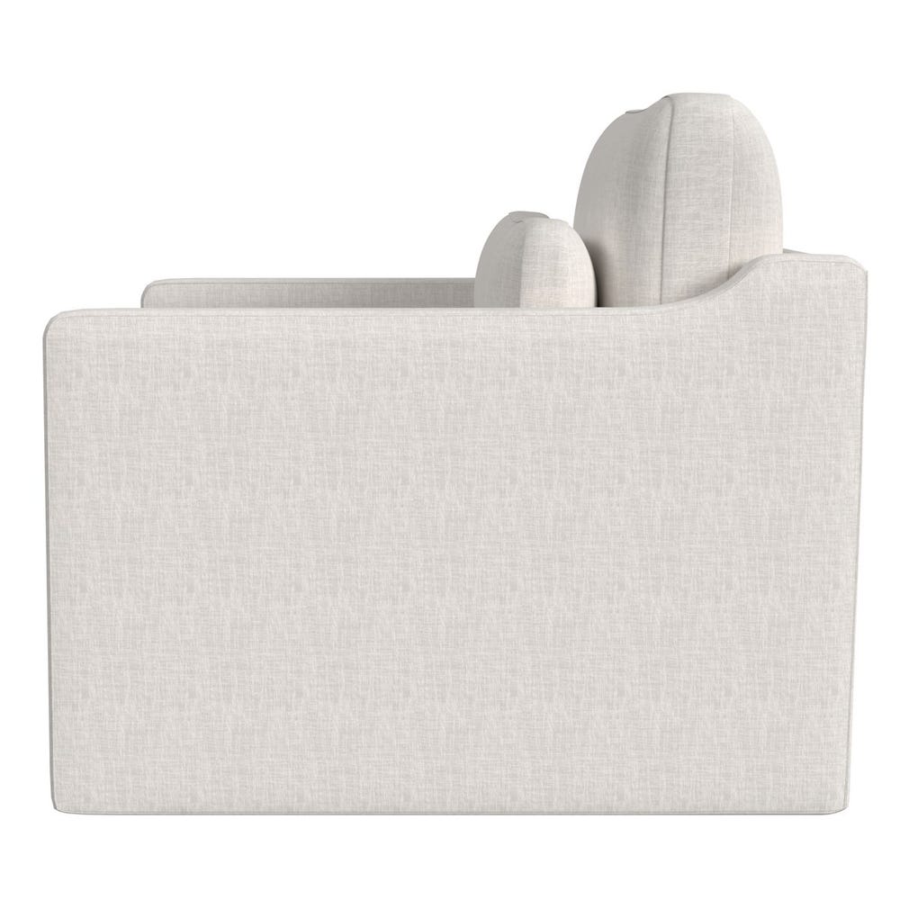 Slope Swivel Chair-and-a-Half - Lovely Linen Cream