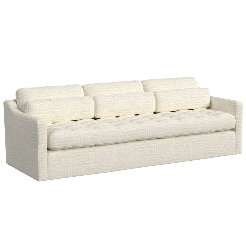 Slope 90 inch Sofa - Maze Oyster