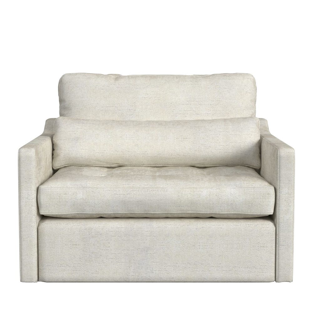 Slope Tufted Swivel Chair-and-a-Half - Splendor Sesame