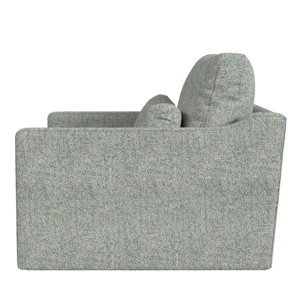 Slope Tufted Swivel Chair-and-a-Half - Tweedy Bird Sky
