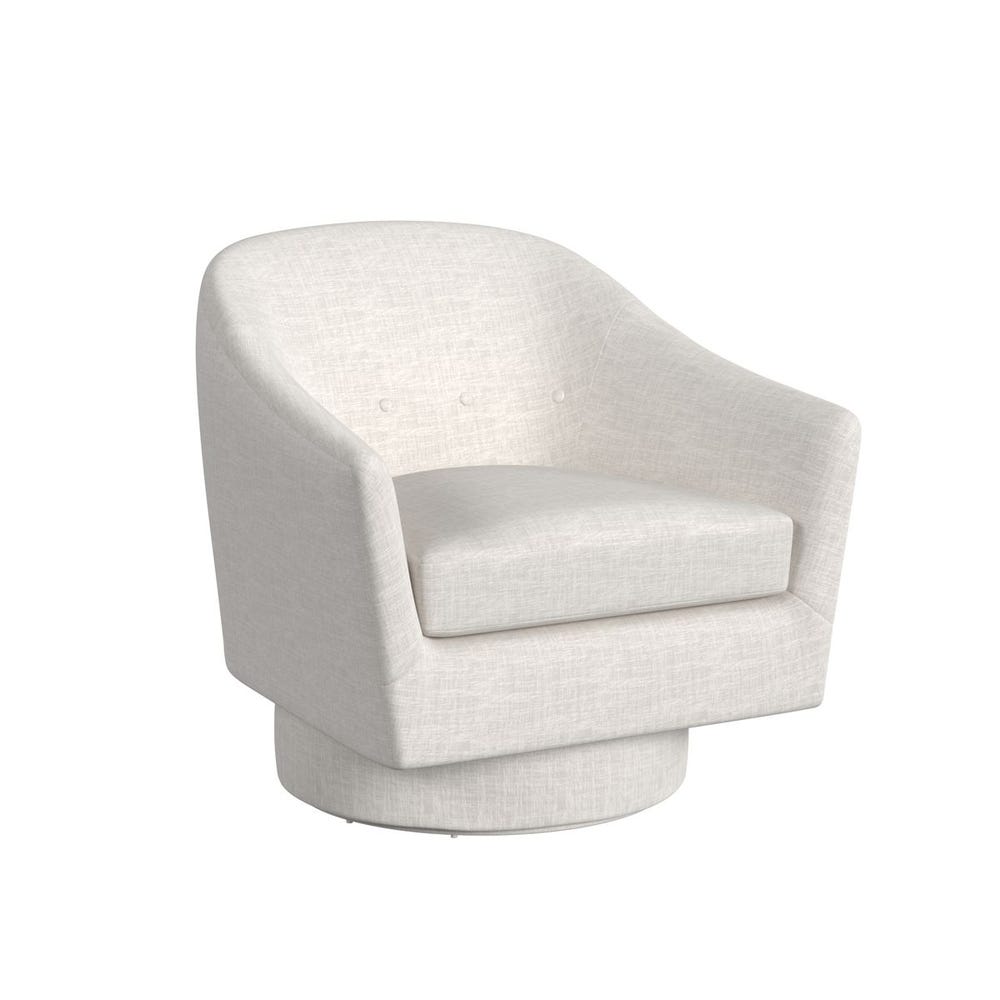 Coupe Swivel Chair - Lovely Linen Cream