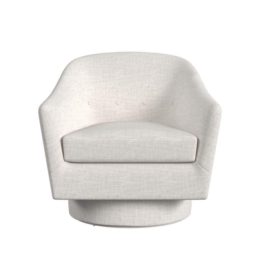 Coupe Swivel Chair - Lovely Linen Cream