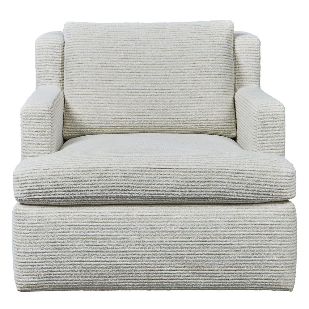 Unwind Swivel Chair - Snow Garden White