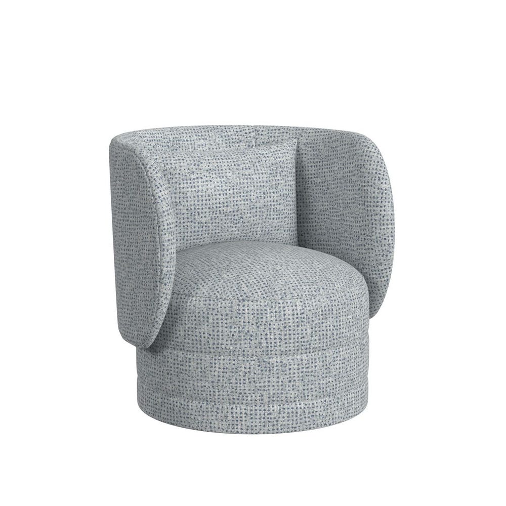 Sanctuary Swivel Chair - Dashing Blue