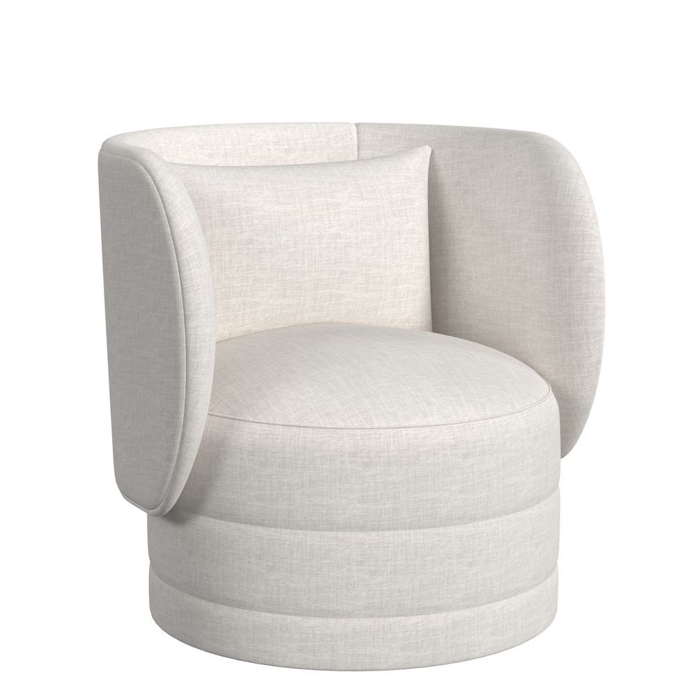 Sanctuary Swivel Chair - Lovely Linen Cream