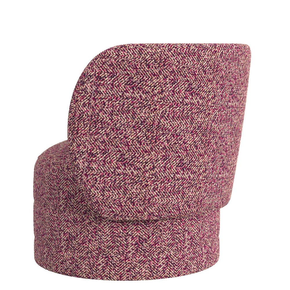 Sanctuary Swivel Chair - Tweedy Bird Purple Finch