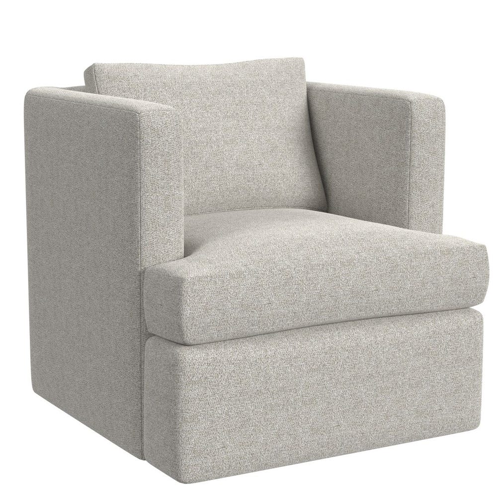 Elevated Swivel Chair - Snuggle Vanilla