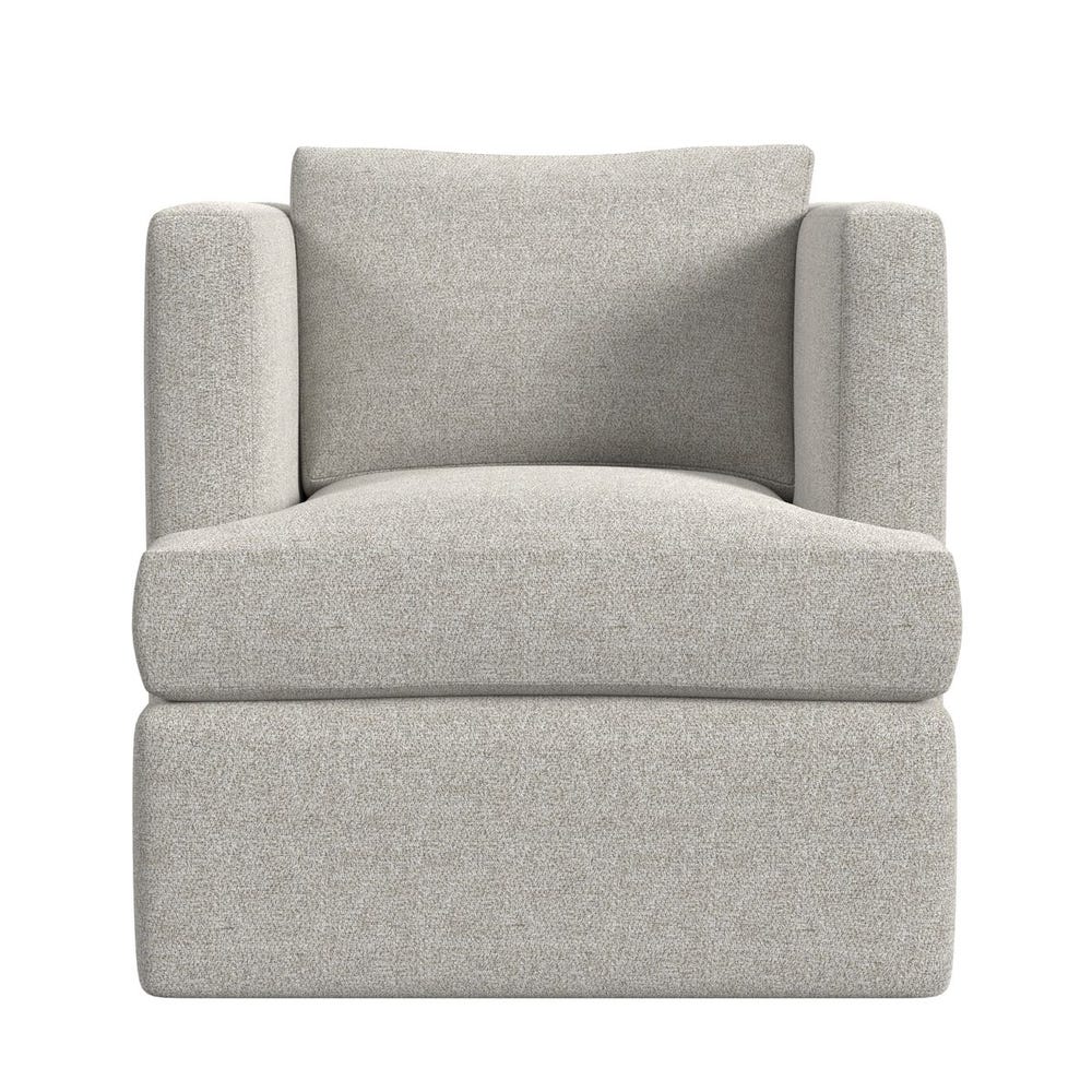 Elevated Swivel Chair - Snuggle Vanilla