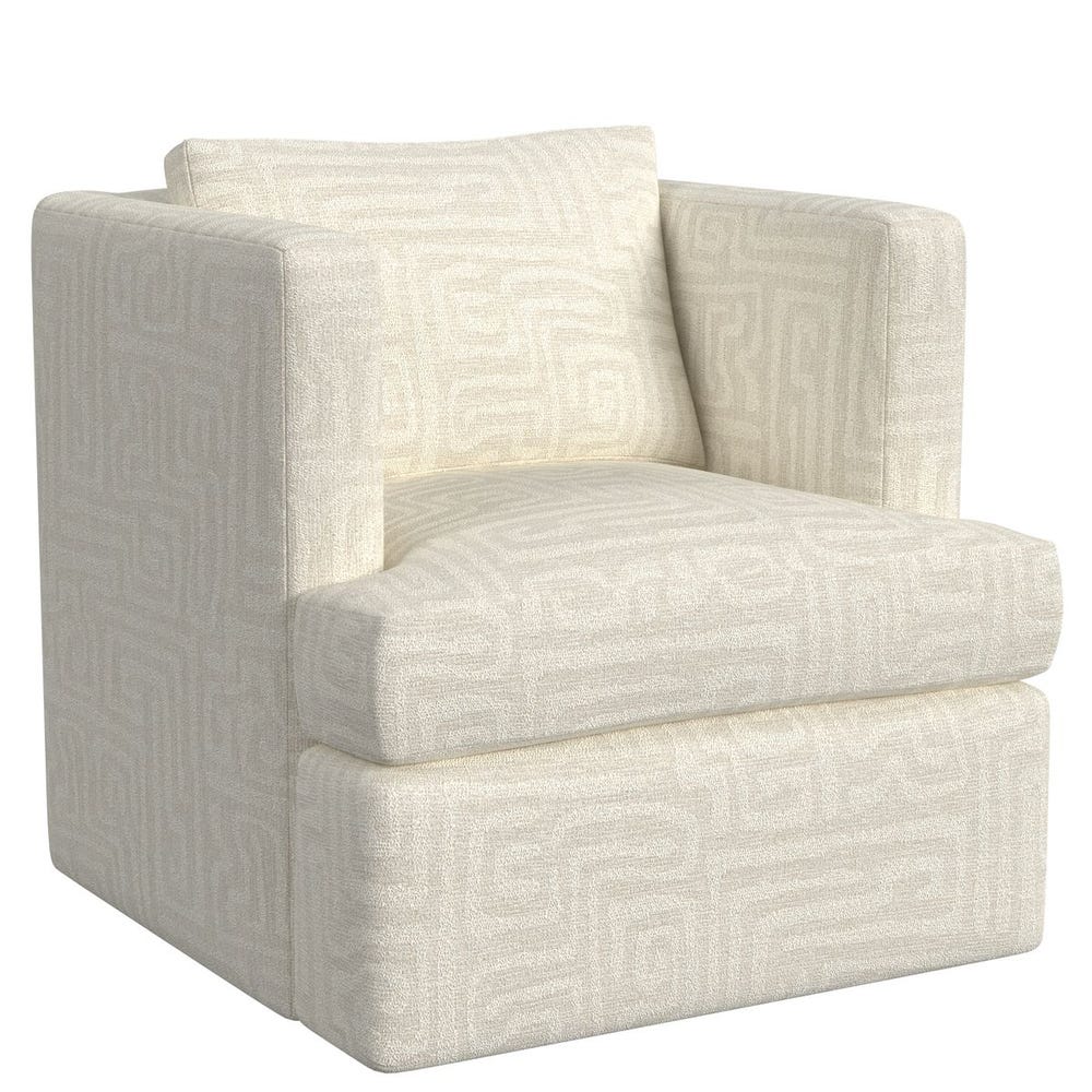 Elevated Swivel Chair - Maze Oyster