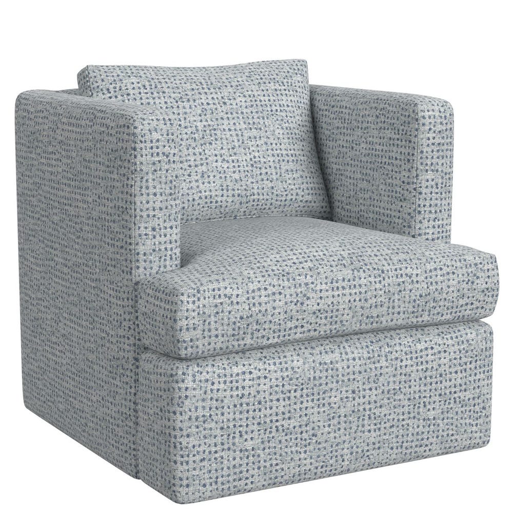 Elevated Swivel Chair - Dashing Blue