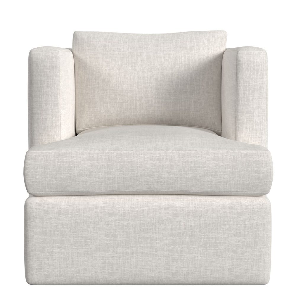 Elevated Swivel Chair - Lovely Linen Cream