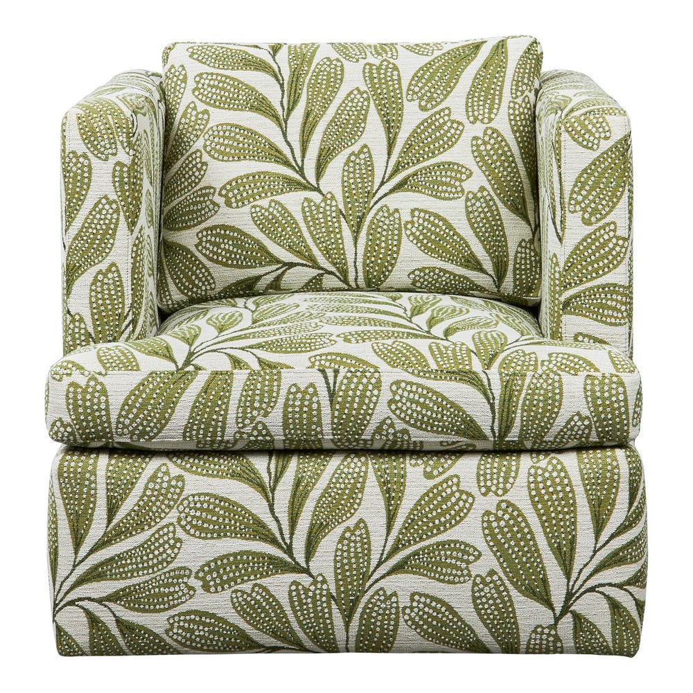 Elevated Swivel Chair - Hedge Green