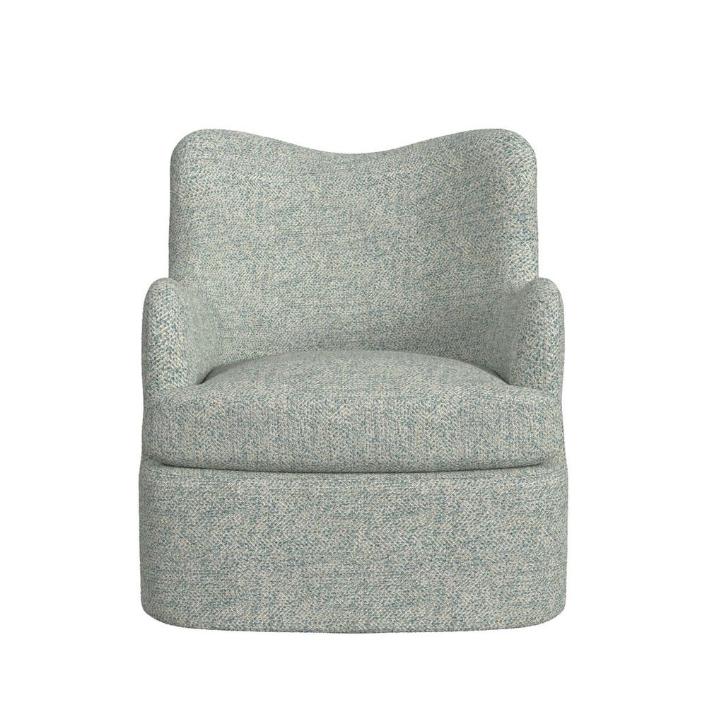 Chit Chat Swivel Chair - Tweedy Bird Sky