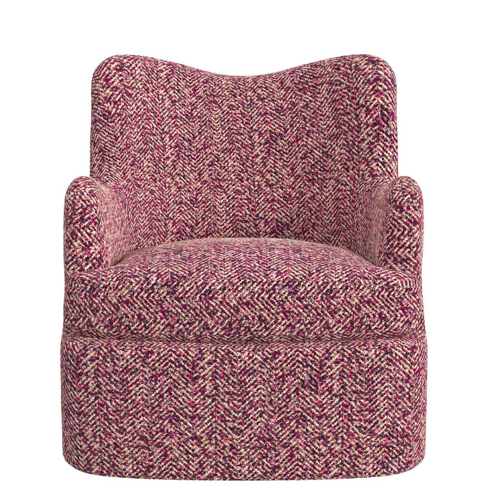 Chit Chat Swivel Chair - Tweedy Bird Purple Finch