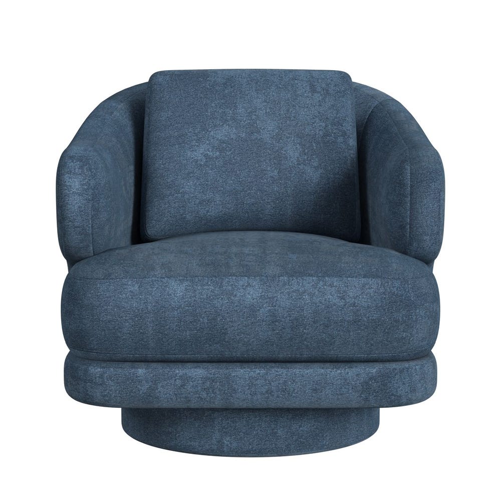 Cuddle Swivel Chair - Lux Peacock