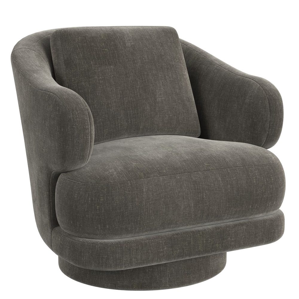 Cuddle Swivel Chair - Lux Graphite