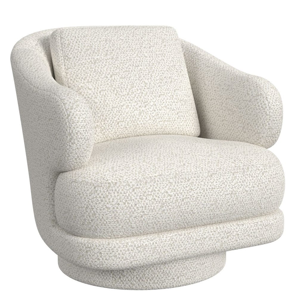 Cuddle Swivel Chair - Cuddly Cream