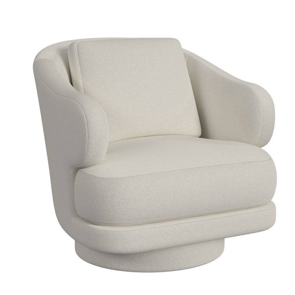 Cuddle Swivel Chair - Field Snow