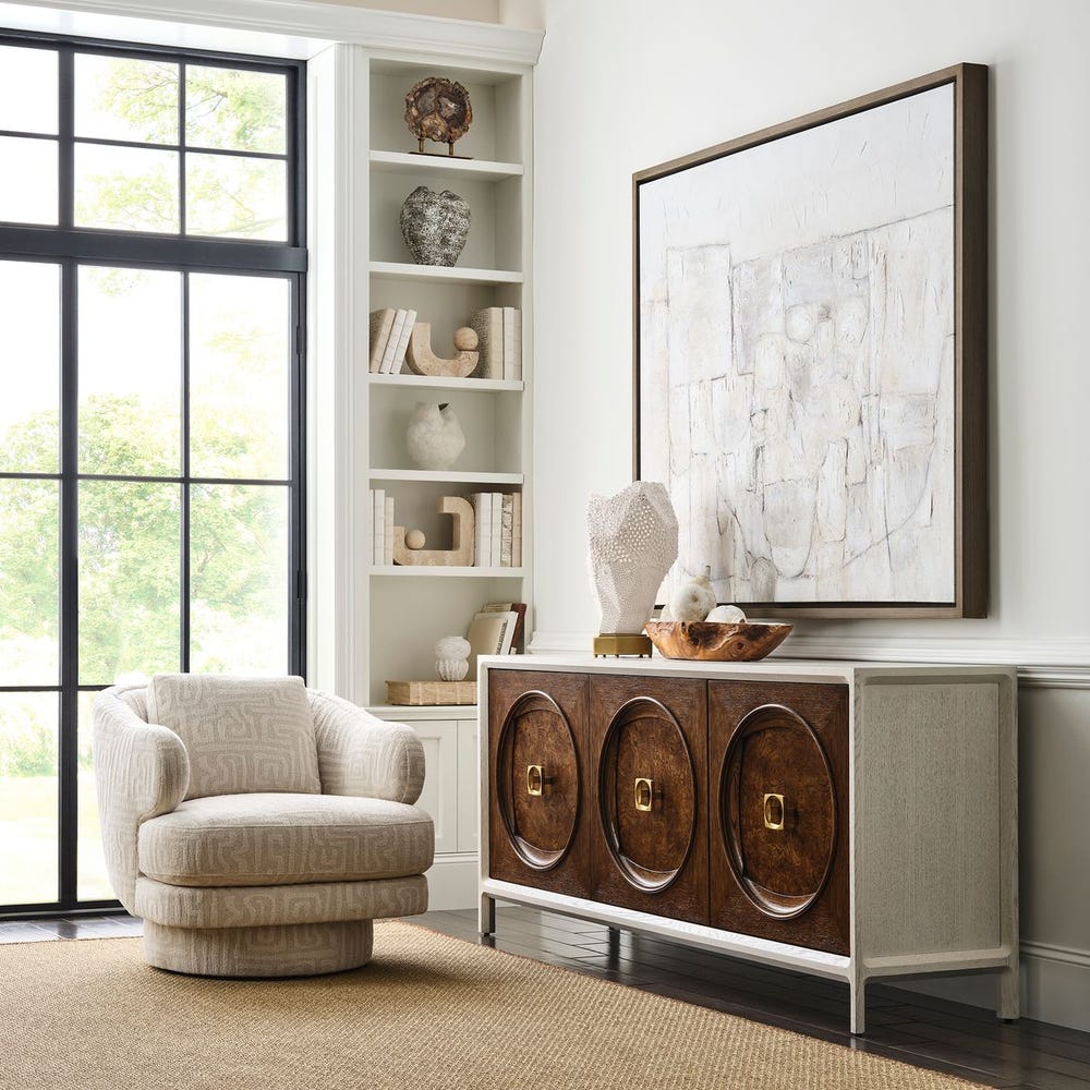 Cuddle Swivel Chair - Maze Oyster