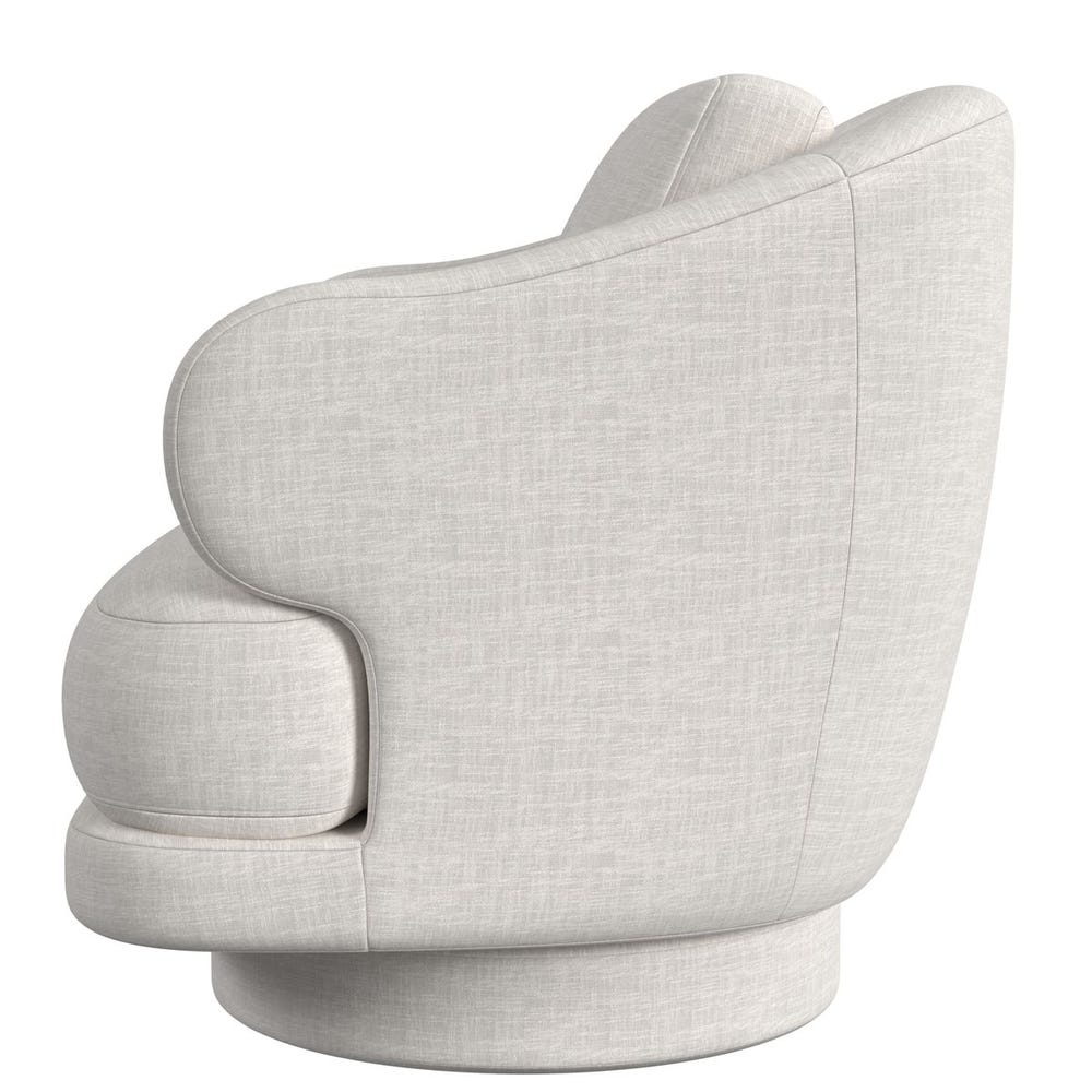 Cuddle Swivel Chair - Lovely Linen Cream