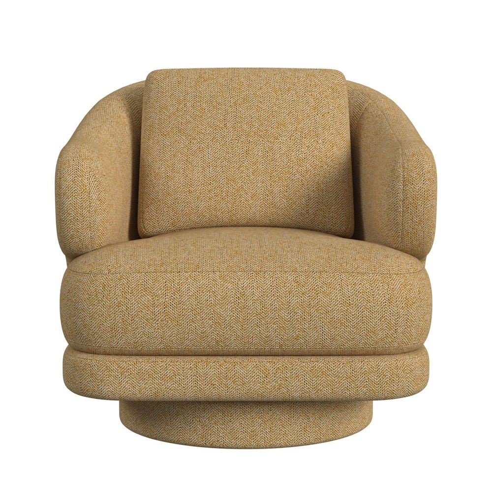 Cuddle Swivel Chair - Tweedy Bird Goldfinch