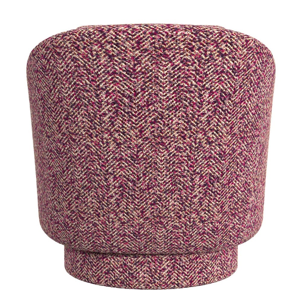 Cuddle Swivel Chair - Tweedy Bird Purple Finch
