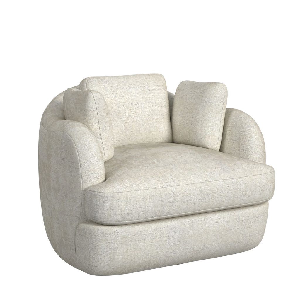 Scoop and a Half Swivel Chair - Splendor Sesame