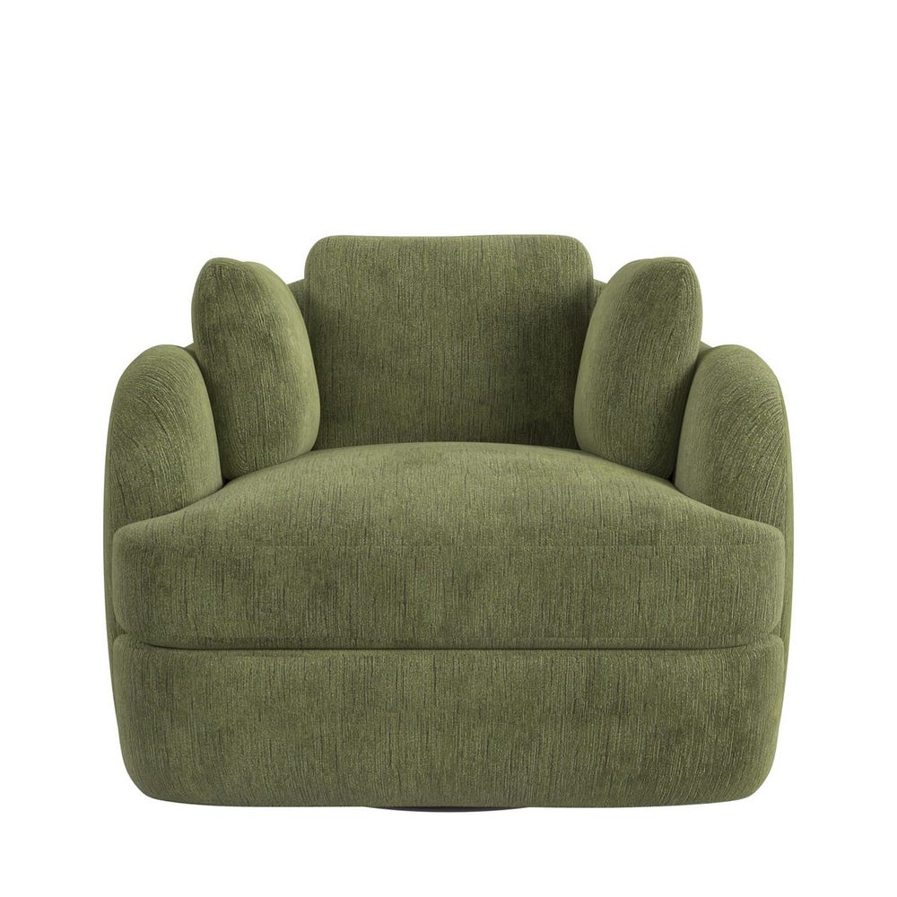 Scoop and a Half Swivel Chair - Antique Loden