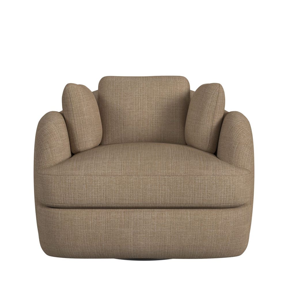Scoop and a Half Swivel Chair - Lush Tawny