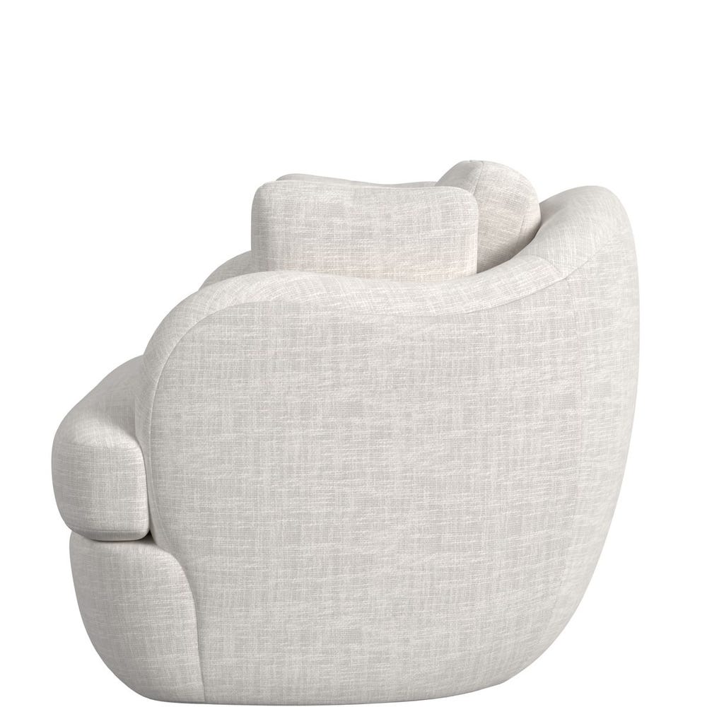 Scoop and a Half Swivel Chair - Lovely Linen Cream