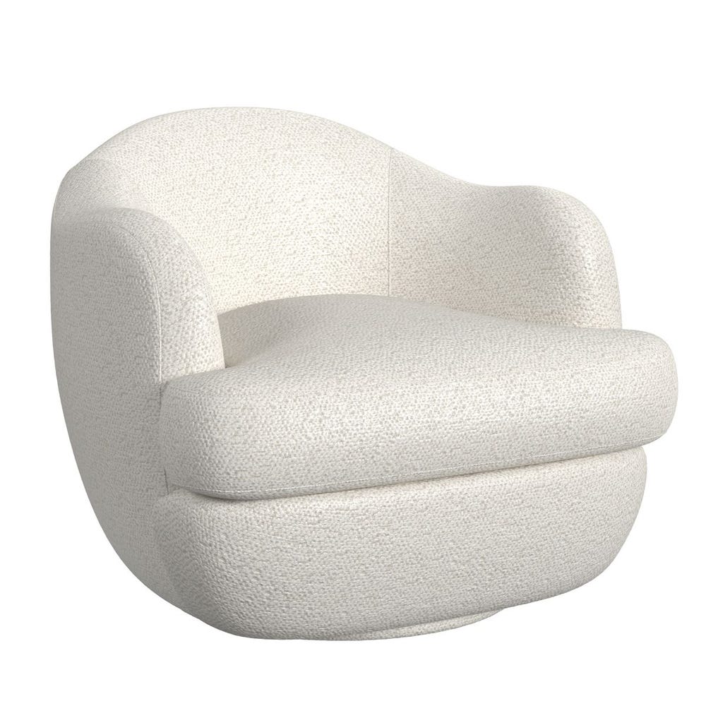 Scoop Swivel Chair - Cuddly Cream