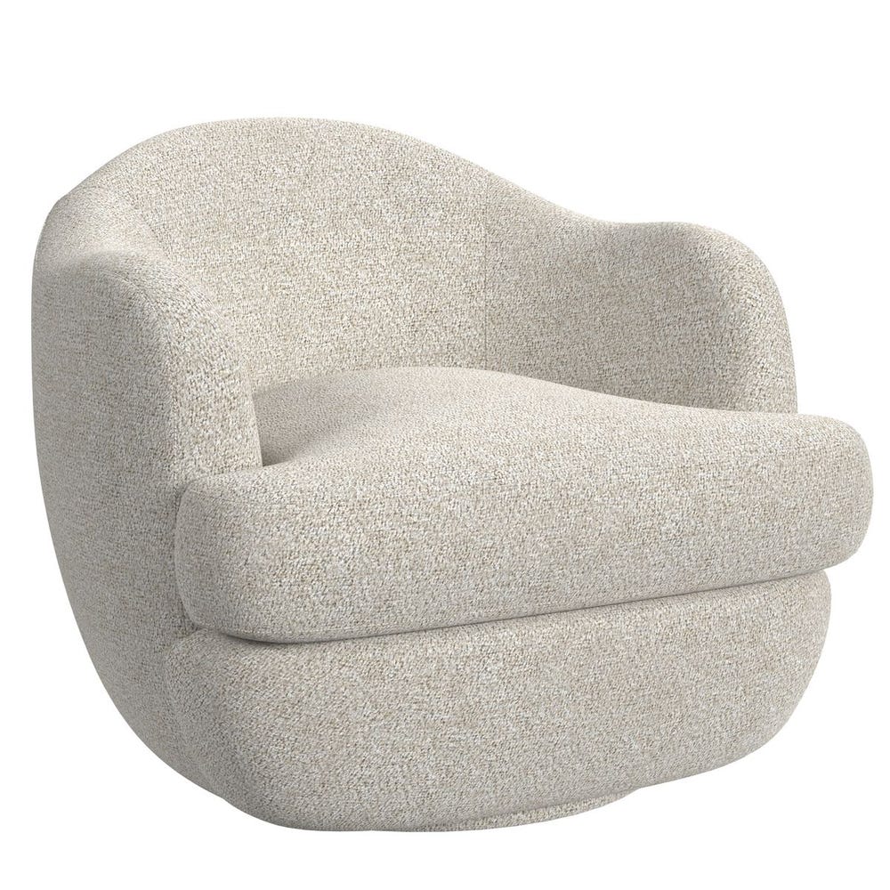 Scoop Swivel Chair - Snuggle Vanilla