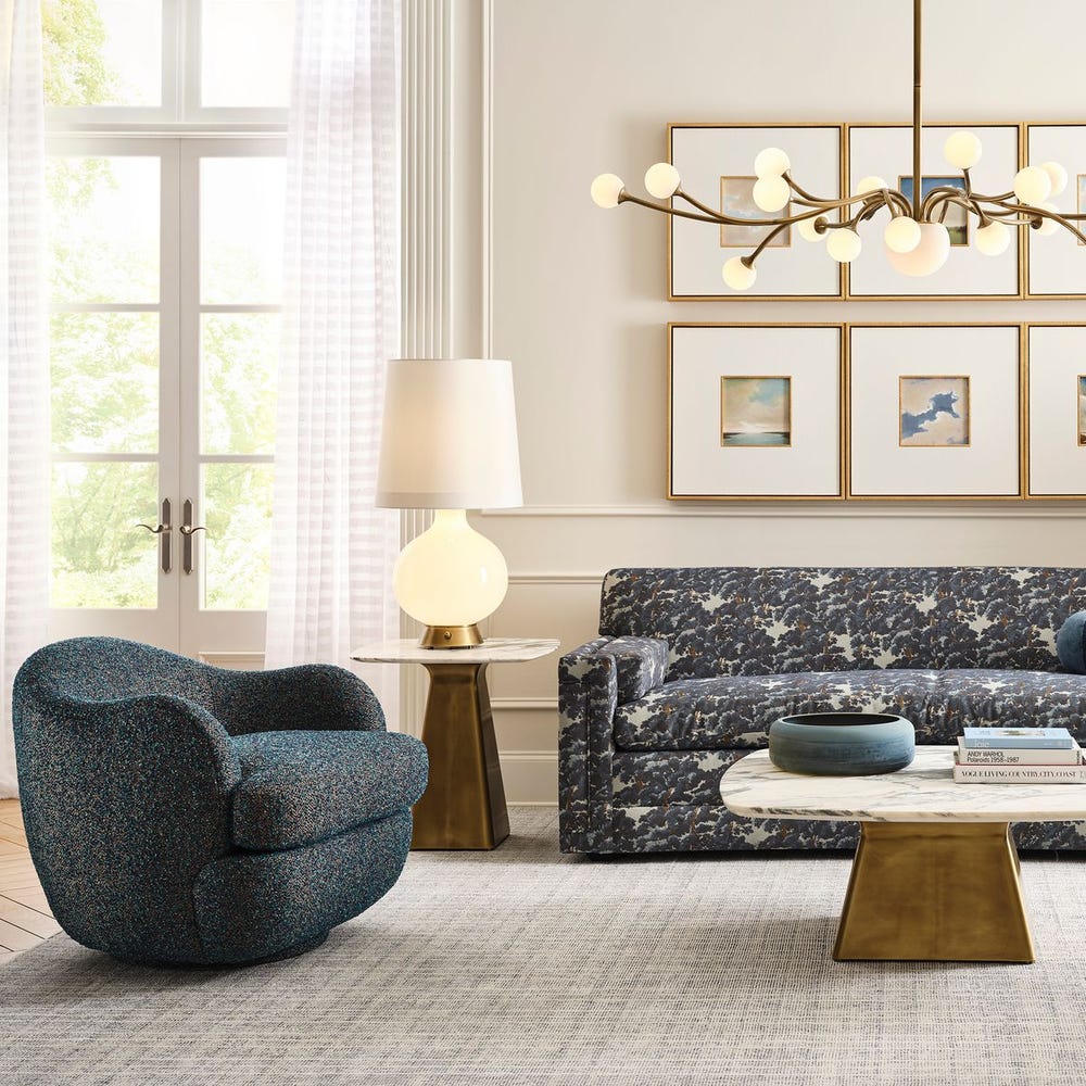 Scoop Swivel Chair - Tweedy Bird Jewel