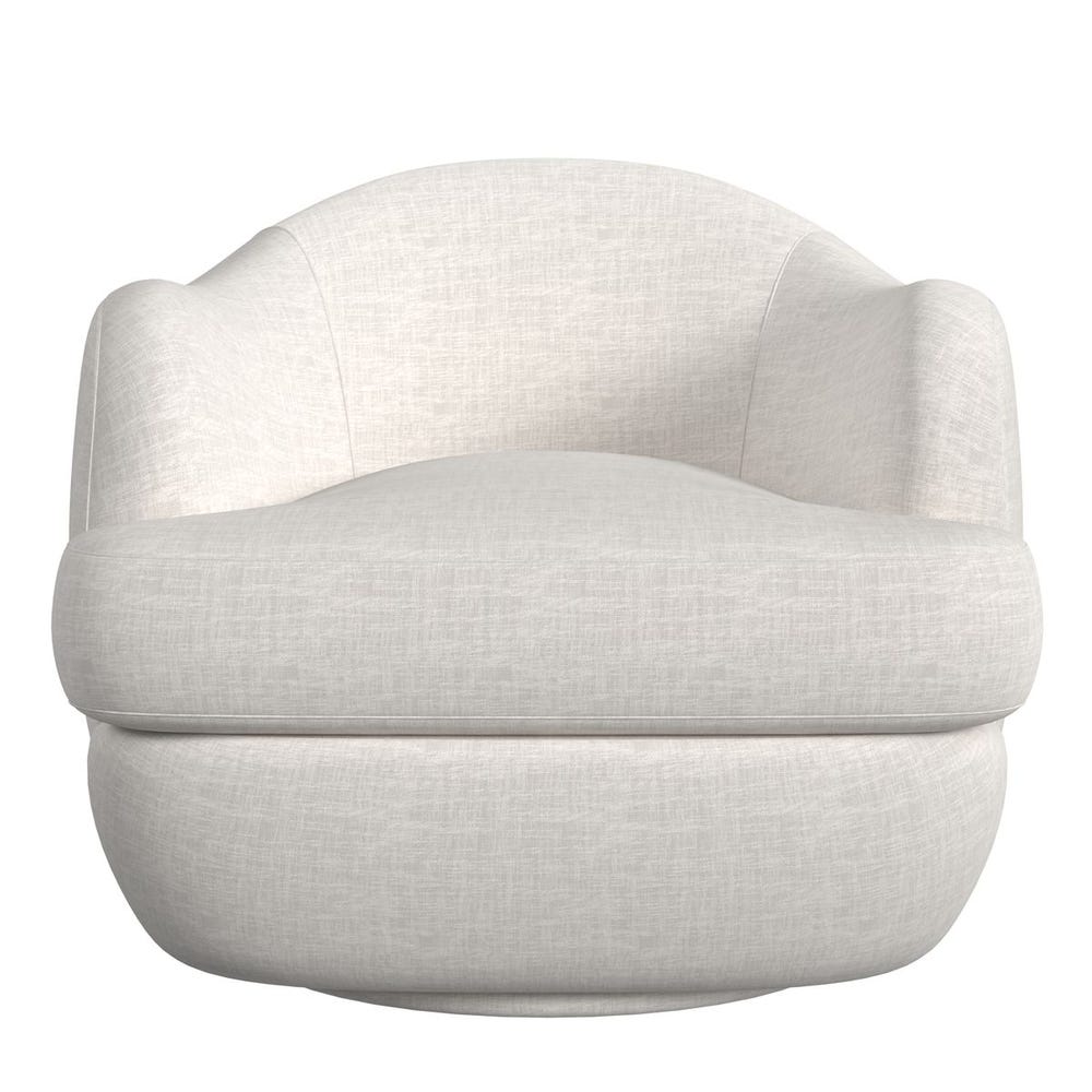 Scoop Swivel Chair - Lovely Linen Cream