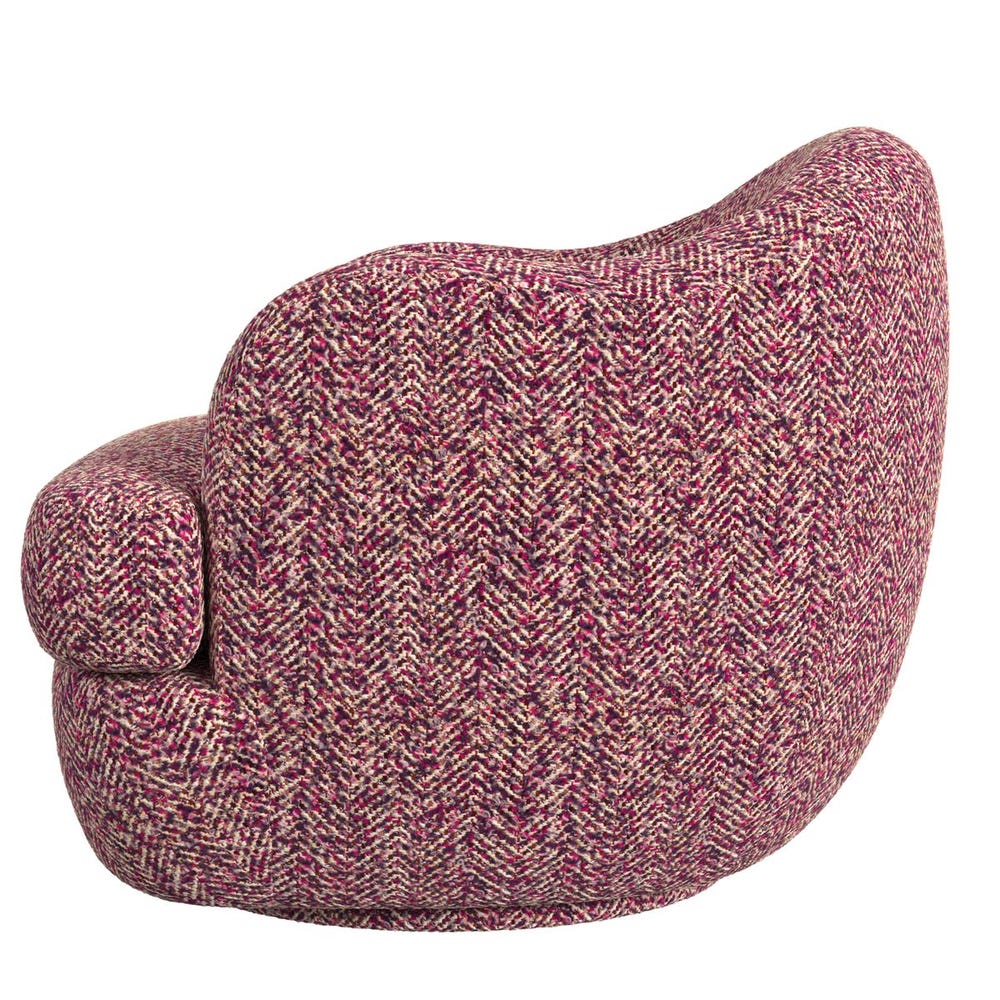 Scoop Swivel Chair - Tweedy Bird Purple Finch