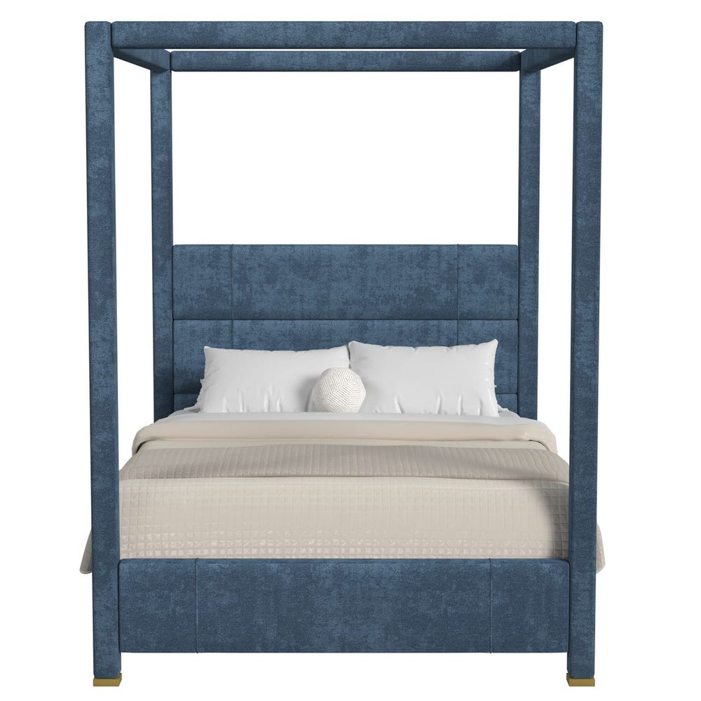 Hibernate Canopy Bed, Queen - Lux Peacock , 3 Cartons